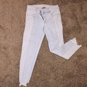 frayed skinny jeans